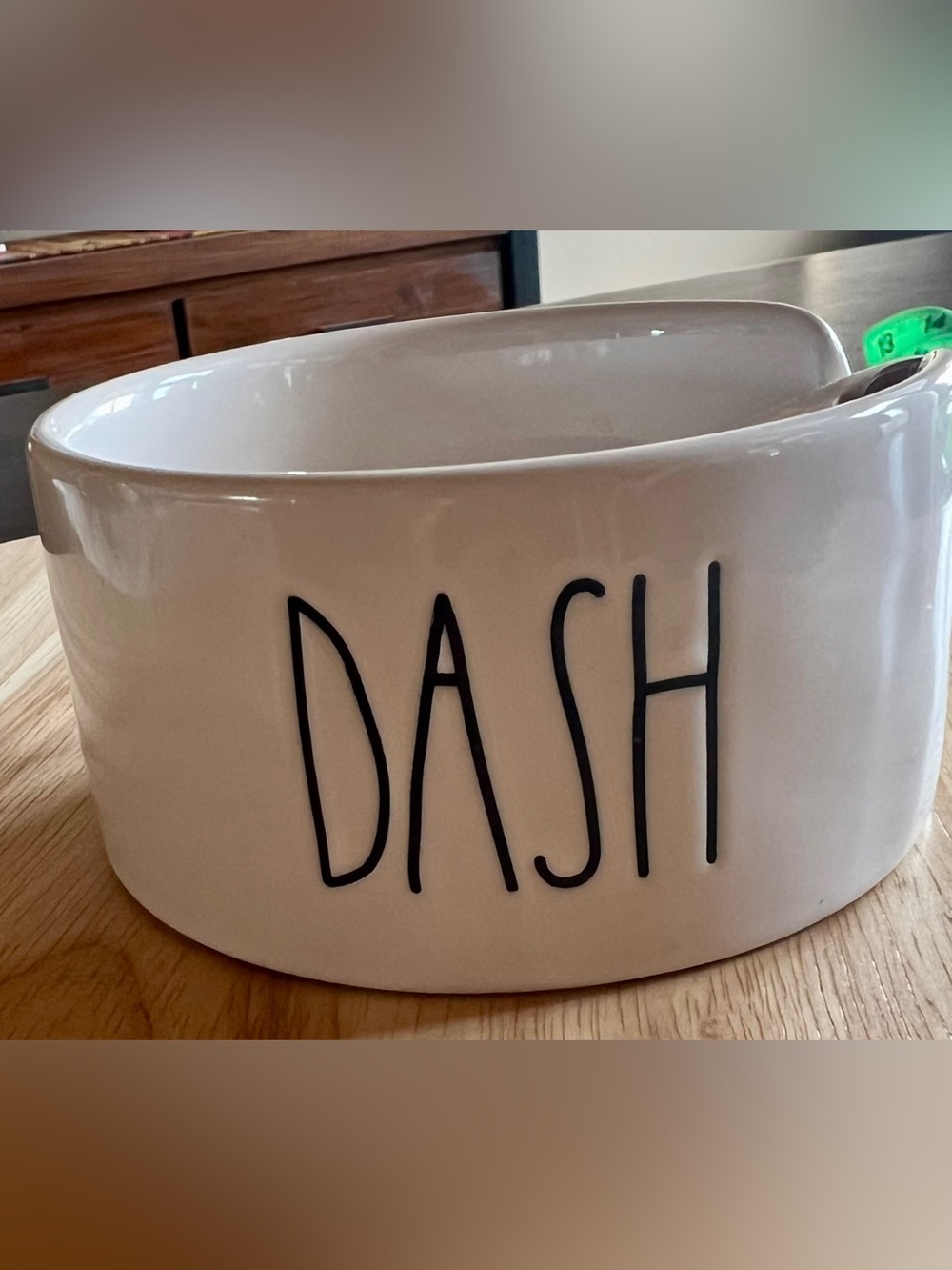 Rae Dunn dash bowl with spoon
